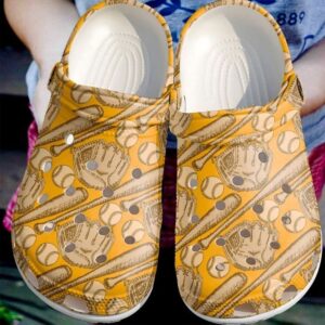 Baseball Seamless Pattern Sku 158 Crocs Clog Clog Shoes
