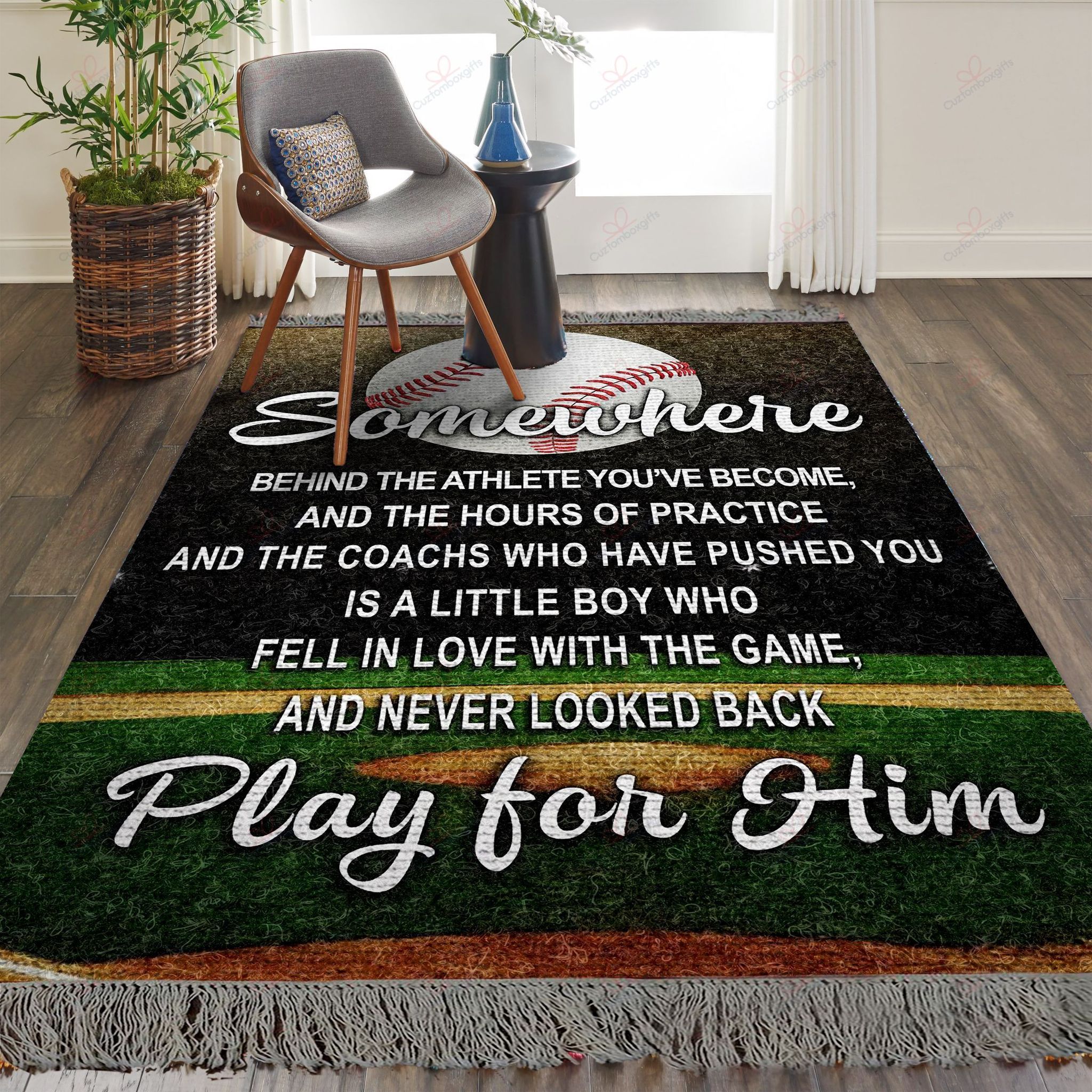 Baseball Somewhere Play For Him Rug Sport Decor Gift Floor Decor Living Room Carpet Rug Area Rug - f517eab1f56c Baseball Somewhere Play For Him Rug Sport Decor Gift Floor Decor Living Room Carpet Rug Area Rug - f517eab1f56c