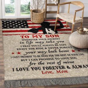 Baseball Son Wherever Your Journey In Life May Take You Rug Sport Decor Gift Floor Decor Living Room Carpet Rug Area Rug - 09739917181c