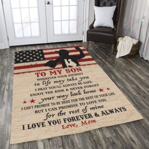 Baseball Son Wherever Your Journey In Life May Take You Rug Sport Decor Gift Floor Decor Living Room Carpet Rug Area Rug - f7afcb9d6436