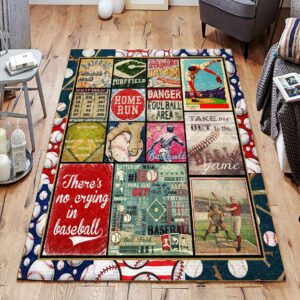 Baseball Take Me Out To The Ball Game Rug Sport Decor Gift Floor Decor Living Room Carpet Rug Area Rug - a5f108840533