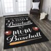 Baseball The Only Thing Better Than A Dad Who Knows Baseball Is A Mom Who Knows Baseball Rug Sport Decor Gift Floor Decor Living Room Carpet Rug Area Rug - 9763e790f625