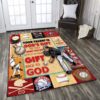 Baseball To God Rug Sport Decor Gift Floor Decor Living Room Carpet Rug Area Rug - fe3f448a60d6