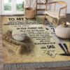 Baseball To My Son Dad I Am Proud Of You Rug Sport Decor Gift Floor Decor Living Room Carpet Rug Area Rug - fee76866b5b8