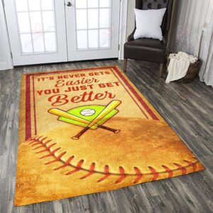 Baseball Vintage Rug Sport Decor Gift Floor Decor Living Room Carpet Rug Area Rug - d0ed46313fed