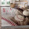 Baseball With God There Is No Limit Rug Sport Decor Gift Floor Decor Living Room Carpet Rug Area Rug - e1cc42ef6184
