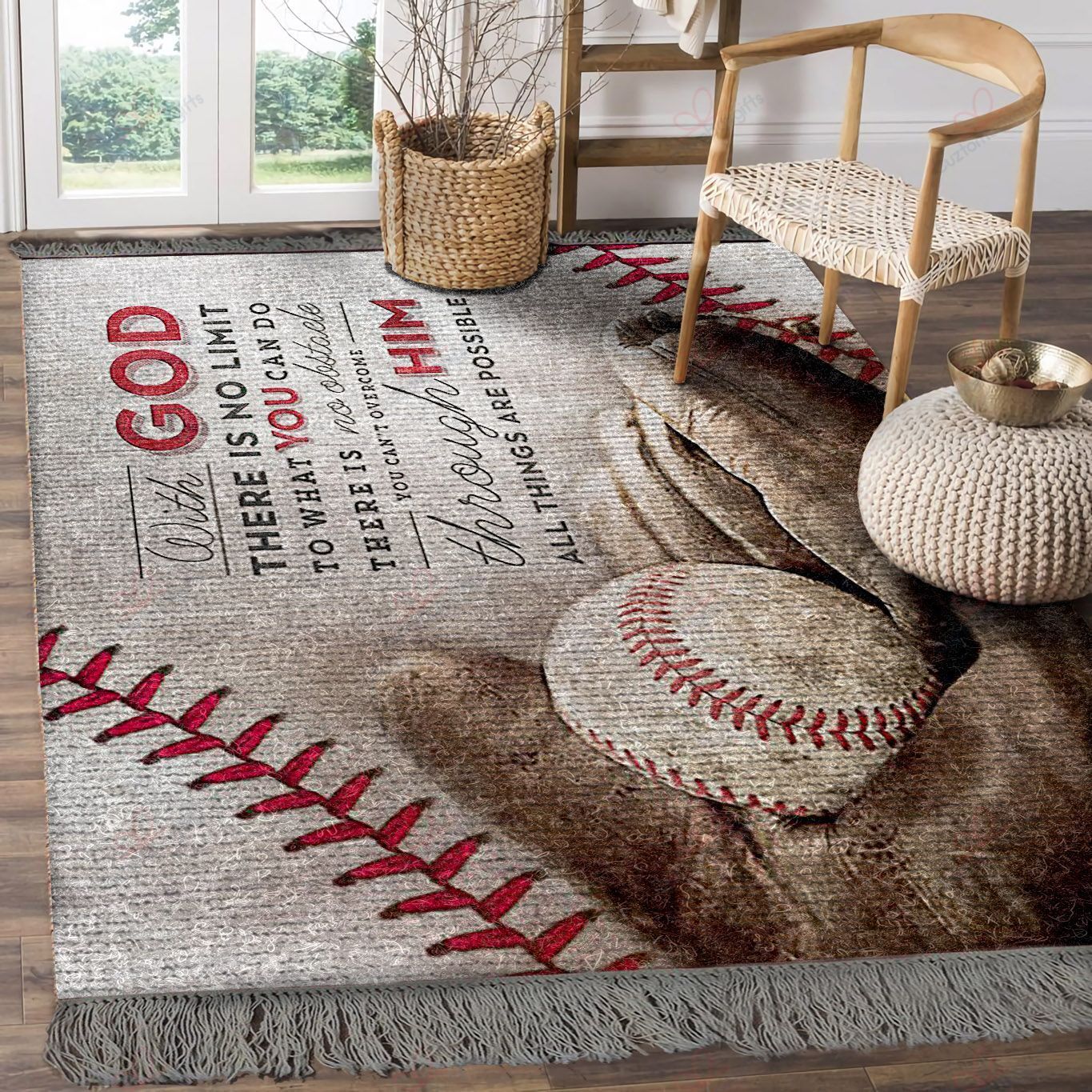 Baseball With God There Is No Limit Rug Sport Decor Gift Floor Decor Living Room Carpet Rug Area Rug - e1cc42ef6184 Baseball With God There Is No Limit Rug Sport Decor Gift Floor Decor Living Room Carpet Rug Area Rug - e1cc42ef6184