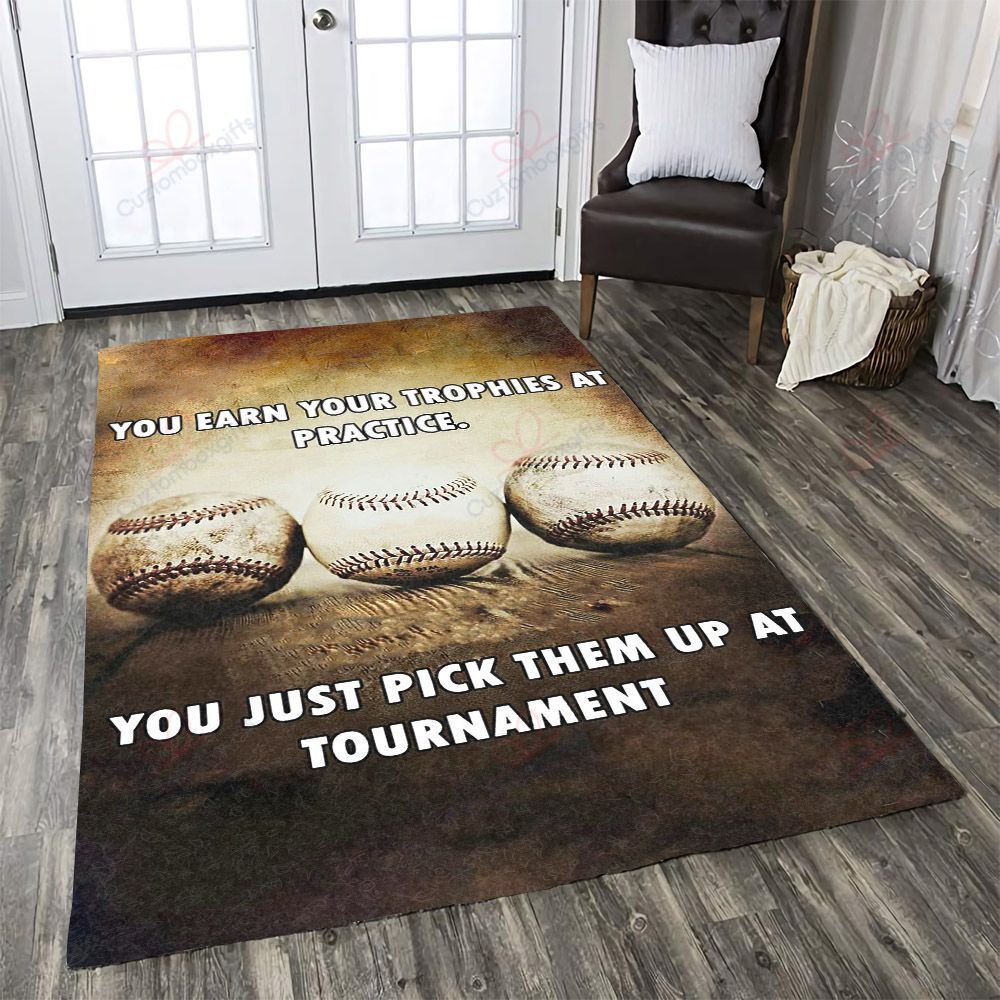 Baseball You Earn Your Trophies At Practice You Just Pick Them Up At Tournament Rug Sport Decor Gift Floor Decor Living Room Carpet Rug Area Rug - 5f2ed518fd6a Baseball You Earn Your Trophies At Practice You Just Pick Them Up At Tournament Rug Sport Decor Gift Floor Decor Living Room Carpet Rug Area Rug - 5f2ed518fd6a