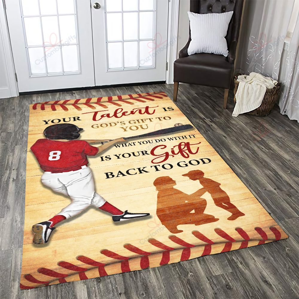 Baseball – Your Talent Is God Gift To You Rug Sport Decor Gift Floor Decor Living Room Carpet Rug Area Rug - 3218175c66f1 Baseball – Your Talent Is God Gift To You Rug Sport Decor Gift Floor Decor Living Room Carpet Rug Area Rug - 3218175c66f1