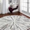 Bashian Grant Round Carpet Floor Rug Living Room Bedroom Decor Round Area Rug Carpet