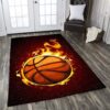 Basketball 5 Rug Sport Decor Gift Floor Decor Living Room Carpet Rug Area Rug - 7af4bd9b52eb
