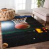 Basketball Ball Rug Sport Decor Gift Floor Decor Living Room Carpet Rug Area Rug - f77a2ae888ef