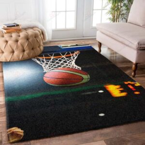 Basketball Ball Rug Sport Decor Gift Floor Decor Living Room Carpet Rug Area Rug - f77a2ae888ef