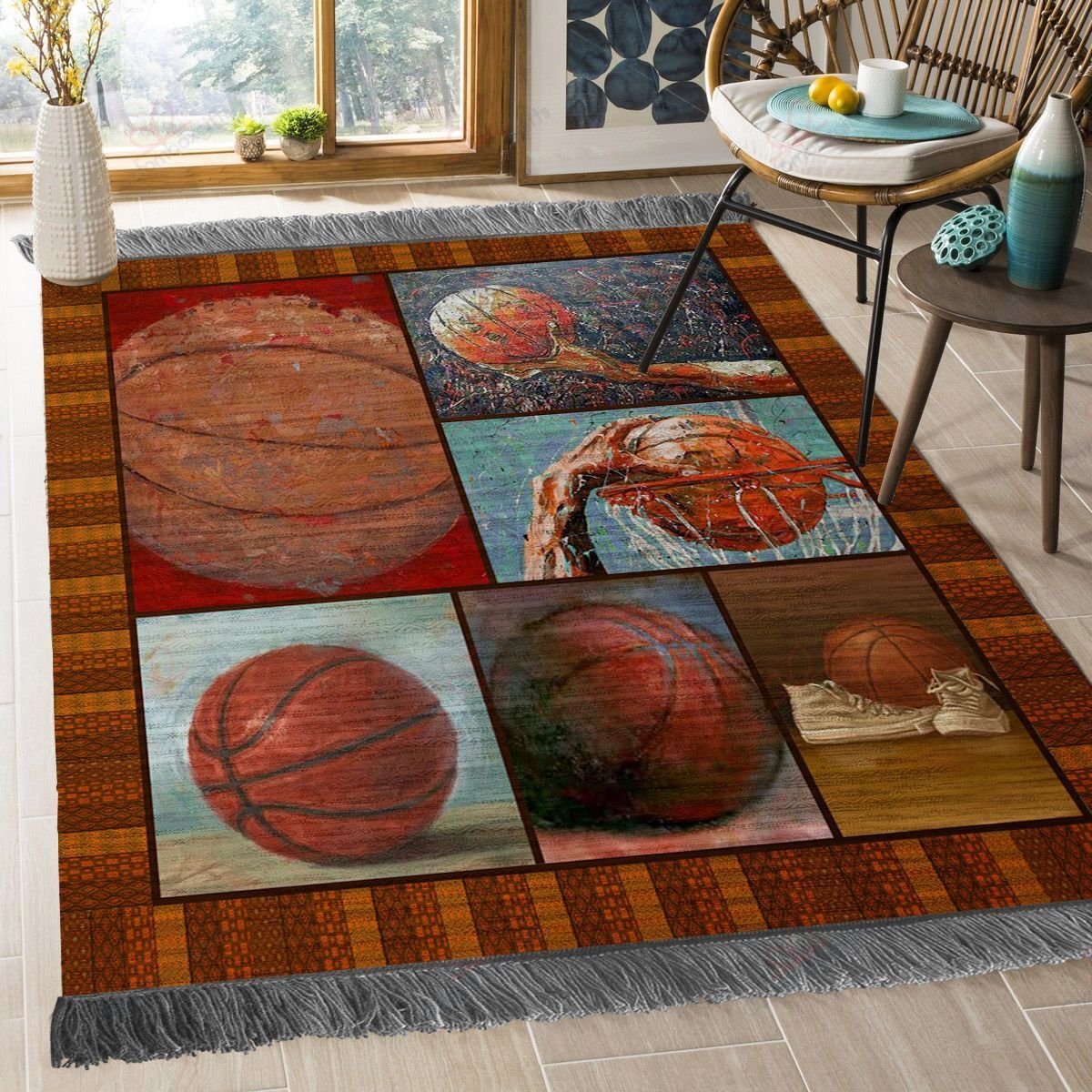 Basketball Ball Rug Sport Decor Gift Floor Decor Living Room Carpet Rug Area Rug - ec22c27d1c46 Basketball Ball Rug Sport Decor Gift Floor Decor Living Room Carpet Rug Area Rug - ec22c27d1c46