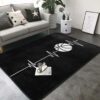 Basketball Black Rug Sport Decor Gift Floor Decor Living Room Carpet Rug Area Rug - 8cdffebf568f