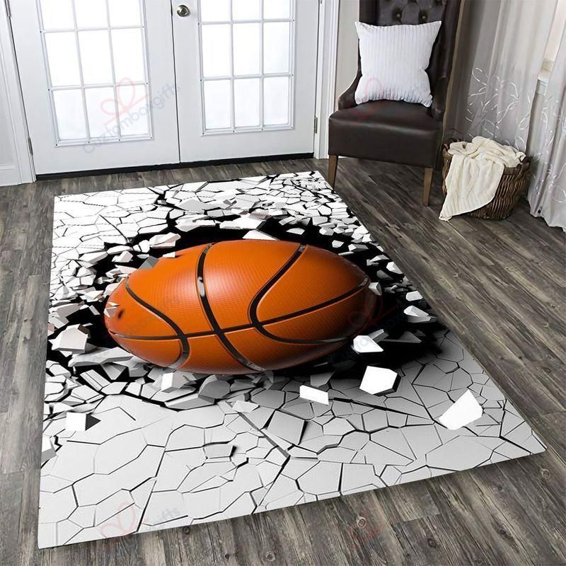 Basketball Break Through Rug Sport Decor Gift Floor Decor Living Room Carpet Rug Area Rug - 90ebe0ce6be6 Basketball Break Through Rug Sport Decor Gift Floor Decor Living Room Carpet Rug Area Rug - 90ebe0ce6be6