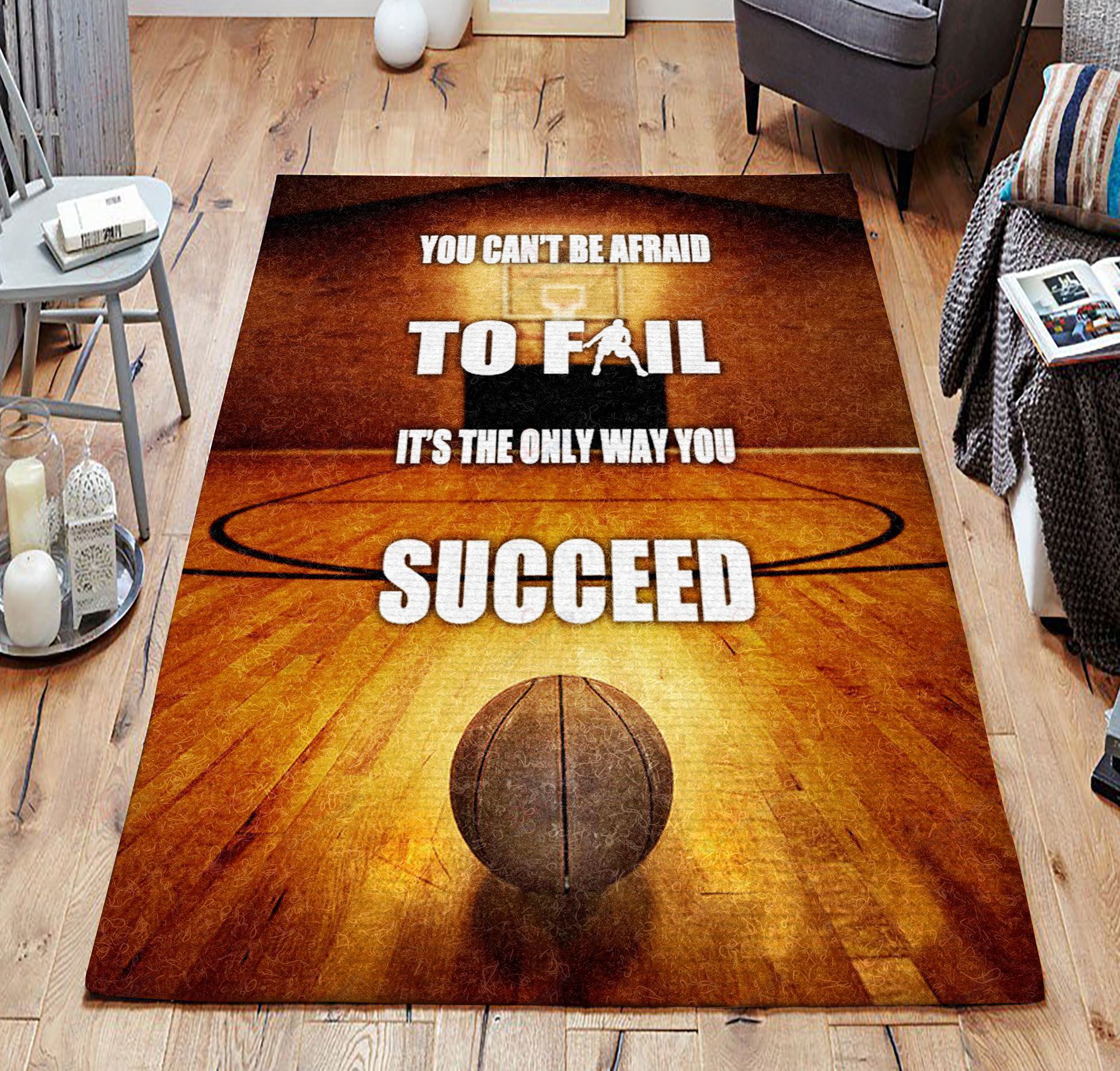 Basketball Cant Be Afraid To Fail Rug Sport Decor Gift Floor Decor Living Room Carpet Rug Area Rug - b2dc4b356b84 Basketball Cant Be Afraid To Fail Rug Sport Decor Gift Floor Decor Living Room Carpet Rug Area Rug - b2dc4b356b84