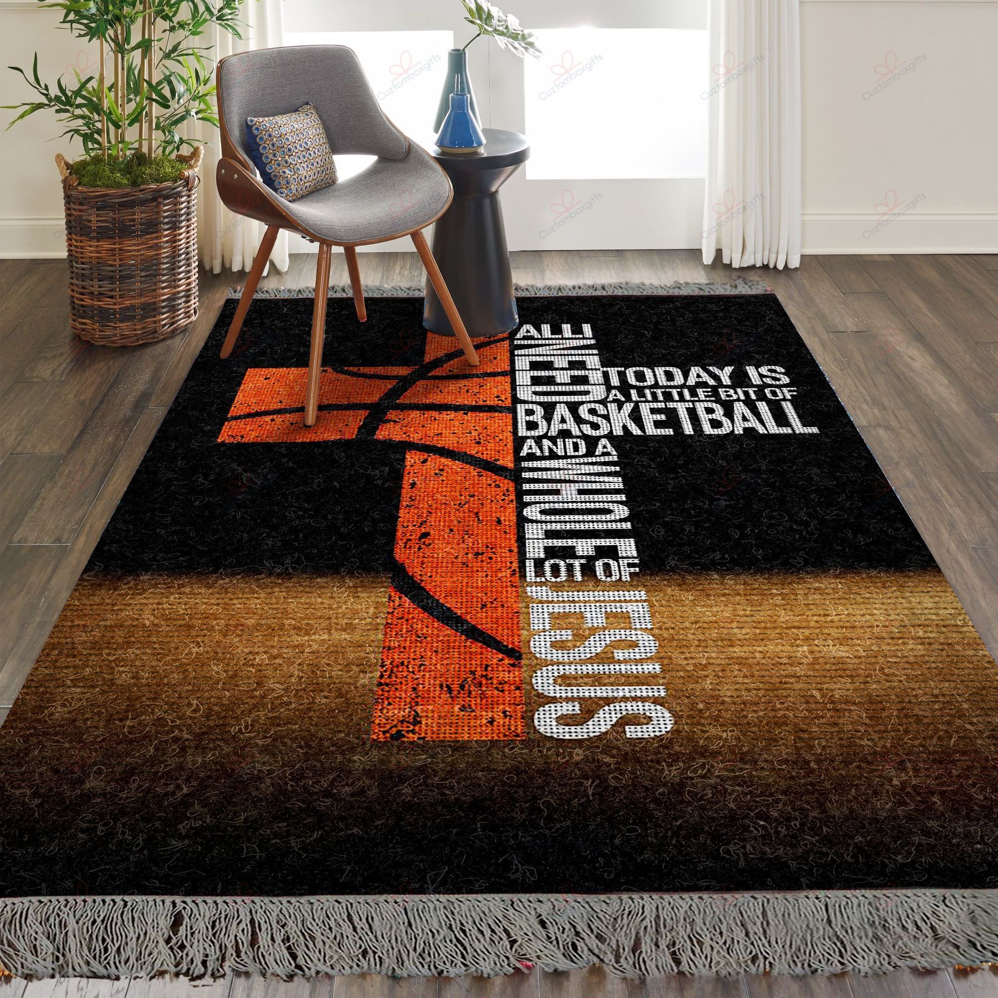Basketball Christmas Cross Rug Sport Decor Gift Floor Decor Living Room Carpet Rug Area Rug - 5870879e4327 Basketball Christmas Cross Rug Sport Decor Gift Floor Decor Living Room Carpet Rug Area Rug - 5870879e4327