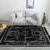Basketball Coach Rug Sport Decor Gift Floor Decor Living Room Carpet Rug Area Rug - 4466e4e35d72