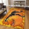 Basketball Fire Rug Sport Decor Gift Floor Decor Living Room Carpet Rug Area Rug - a1170c1bda04