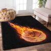 Basketball Fire Rug Sport Decor Gift Floor Decor Living Room Carpet Rug Area Rug - 12d0efaf7a59