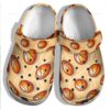 Basketball Funny Ball Shoes Crocs Clog – Orange Basketball Crocbland Clog For Mens And Womens