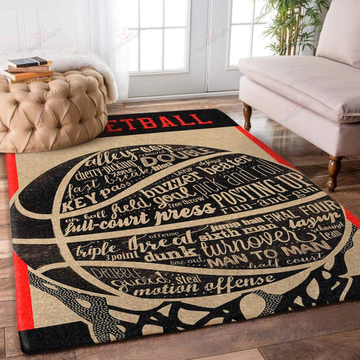 Basketball Rug Sport Decor Gift Floor Decor Living Room Carpet Rug Area Rug - c83b67ff798d Basketball Rug Sport Decor Gift Floor Decor Living Room Carpet Rug Area Rug - c83b67ff798d