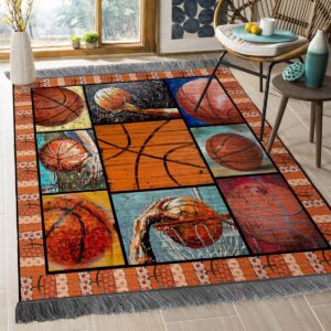 Basketball Rug Sport Decor Gift Floor Decor Living Room Carpet Rug Area Rug - 22fa4371d303