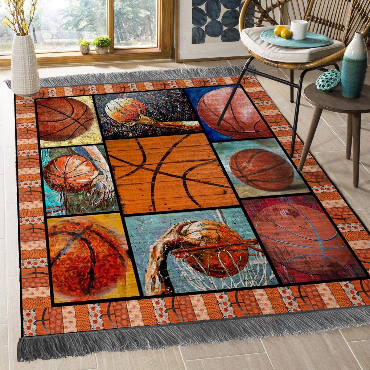 Basketball Rug Sport Decor Gift Floor Decor Living Room Carpet Rug Area Rug - 22fa4371d303 Basketball Rug Sport Decor Gift Floor Decor Living Room Carpet Rug Area Rug - 22fa4371d303