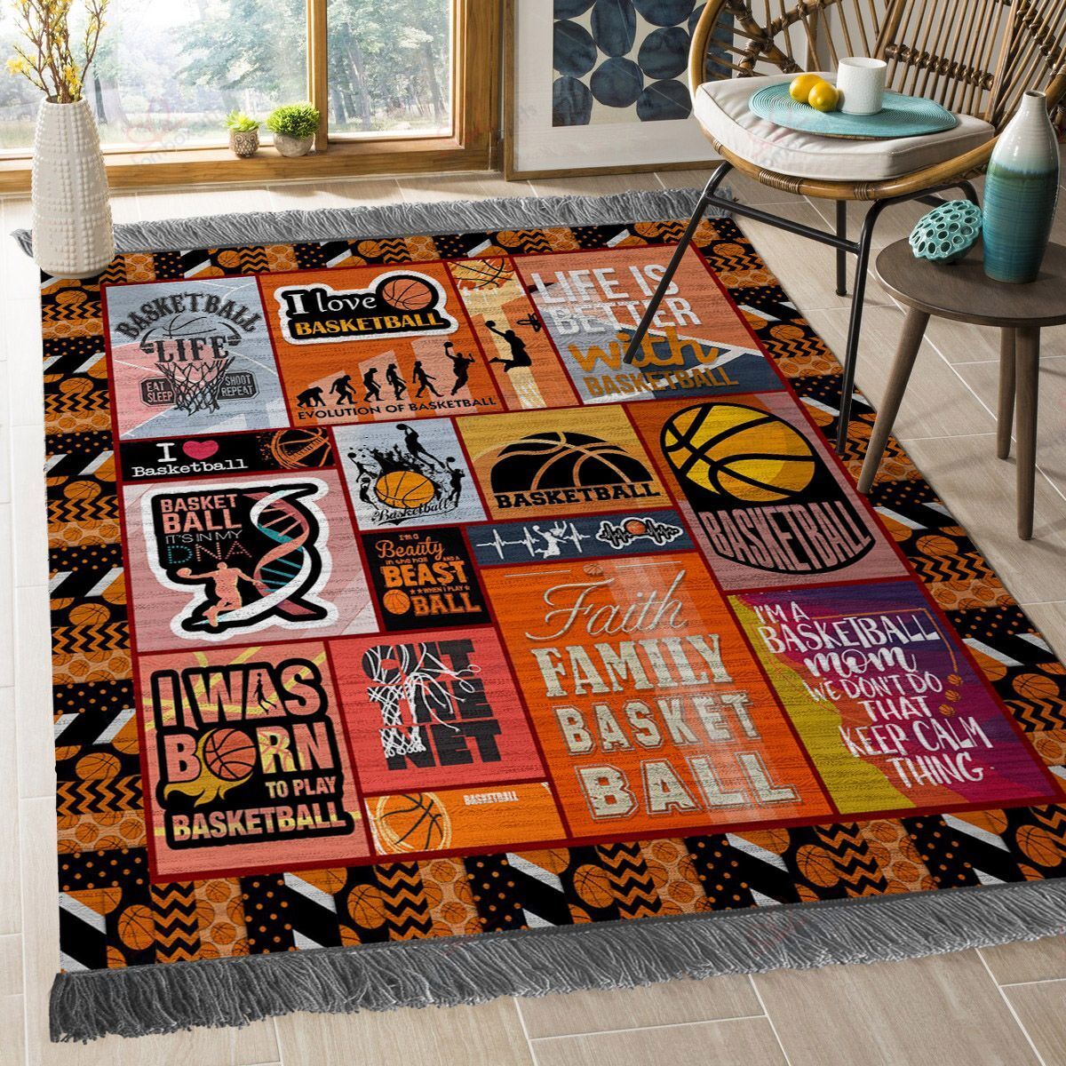 Basketball Rug Sport Decor Gift Floor Decor Living Room Carpet Rug Area Rug - ead5db2a87f3 Basketball Rug Sport Decor Gift Floor Decor Living Room Carpet Rug Area Rug - ead5db2a87f3
