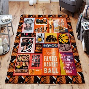 Basketball Rug Sport Decor Gift Floor Decor Living Room Carpet Rug Area Rug - b3337ea55a82