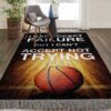 Basketball I Can Accept Failure But I Cant Accept Not Trying Rug Sport Decor Gift Floor Decor Living Room Carpet Rug Area Rug - 2c831cba23ab