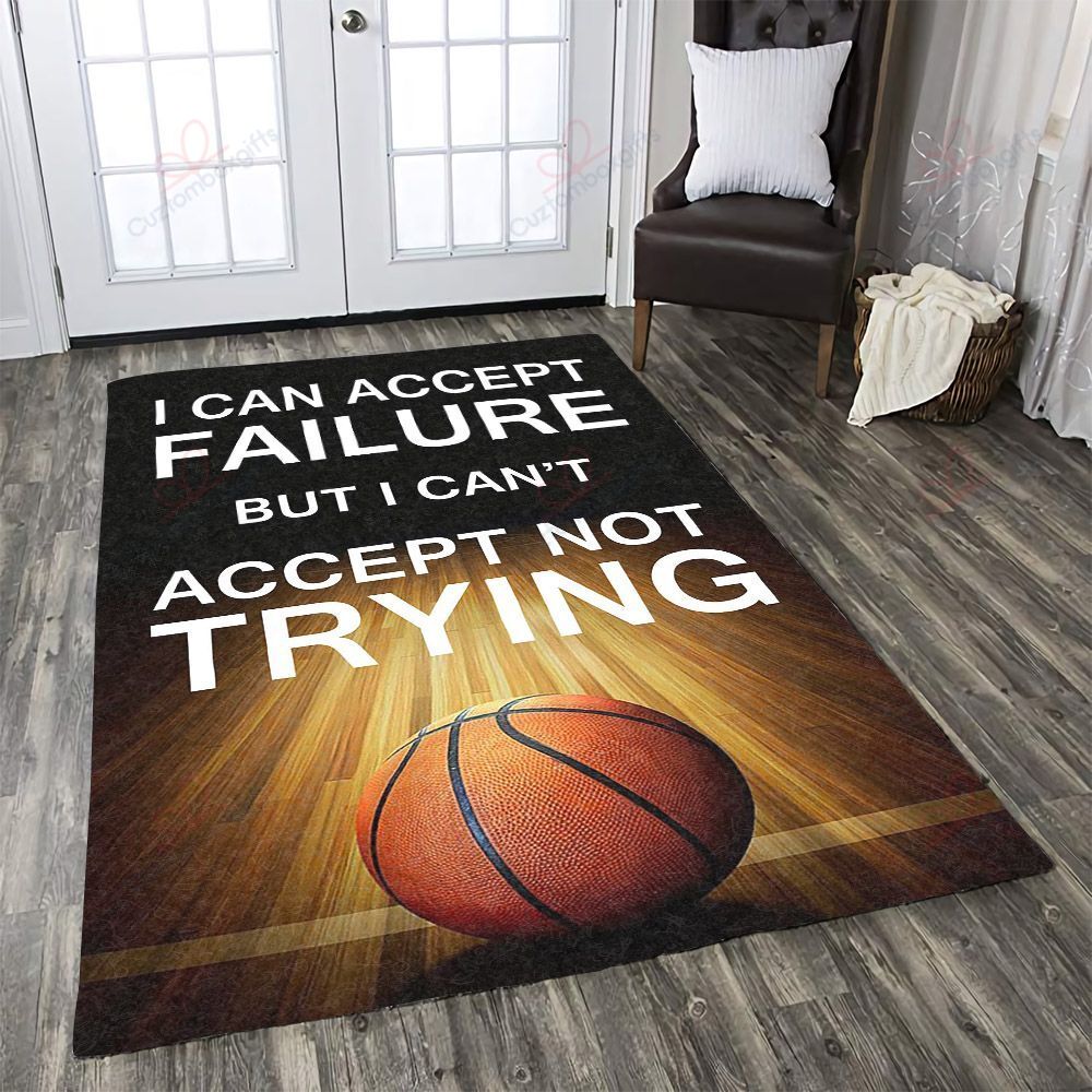 Basketball I Can Accept Failure But I Cant Accept Not Trying Rug Sport Decor Gift Floor Decor Living Room Carpet Rug Area Rug - 3f00fc6634d9 Basketball I Can Accept Failure But I Cant Accept Not Trying Rug Sport Decor Gift Floor Decor Living Room Carpet Rug Area Rug - 3f00fc6634d9