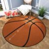 Basketball Lover Round Carpet Floor Rug Living Room Bedroom Decor Round Area Rug Carpet