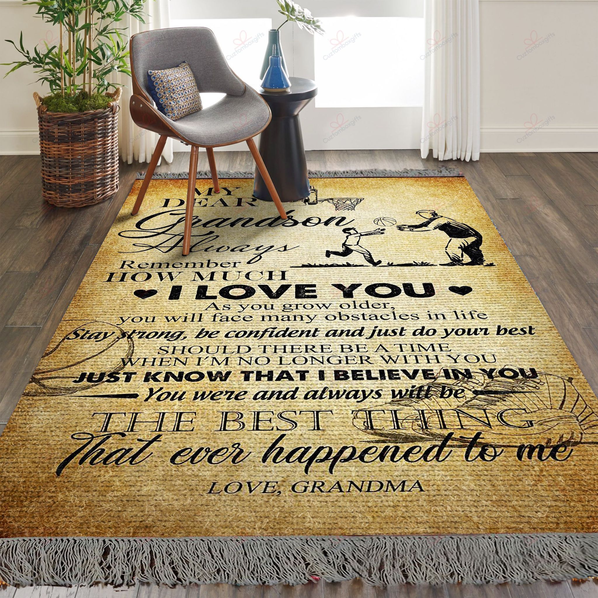Basketball My Dear Grandson Always Remember How Much I Love You 1 Rug Sport Decor Gift Floor Decor Living Room Carpet Rug Area Rug - edbb2009a0b4 Basketball My Dear Grandson Always Remember How Much I Love You 1 Rug Sport Decor Gift Floor Decor Living Room Carpet Rug Area Rug - edbb2009a0b4