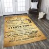 Basketball My Dear Grandson Always Remember How Much I Love You 1 Rug Sport Decor Gift Floor Decor Living Room Carpet Rug Area Rug - 758cfc168357