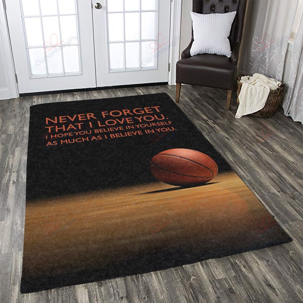 Basketball Never Forget That I Love You Rug Sport Decor Gift Floor Decor Living Room Carpet Rug Area Rug - 729f948e1d96 Basketball Never Forget That I Love You Rug Sport Decor Gift Floor Decor Living Room Carpet Rug Area Rug - 729f948e1d96