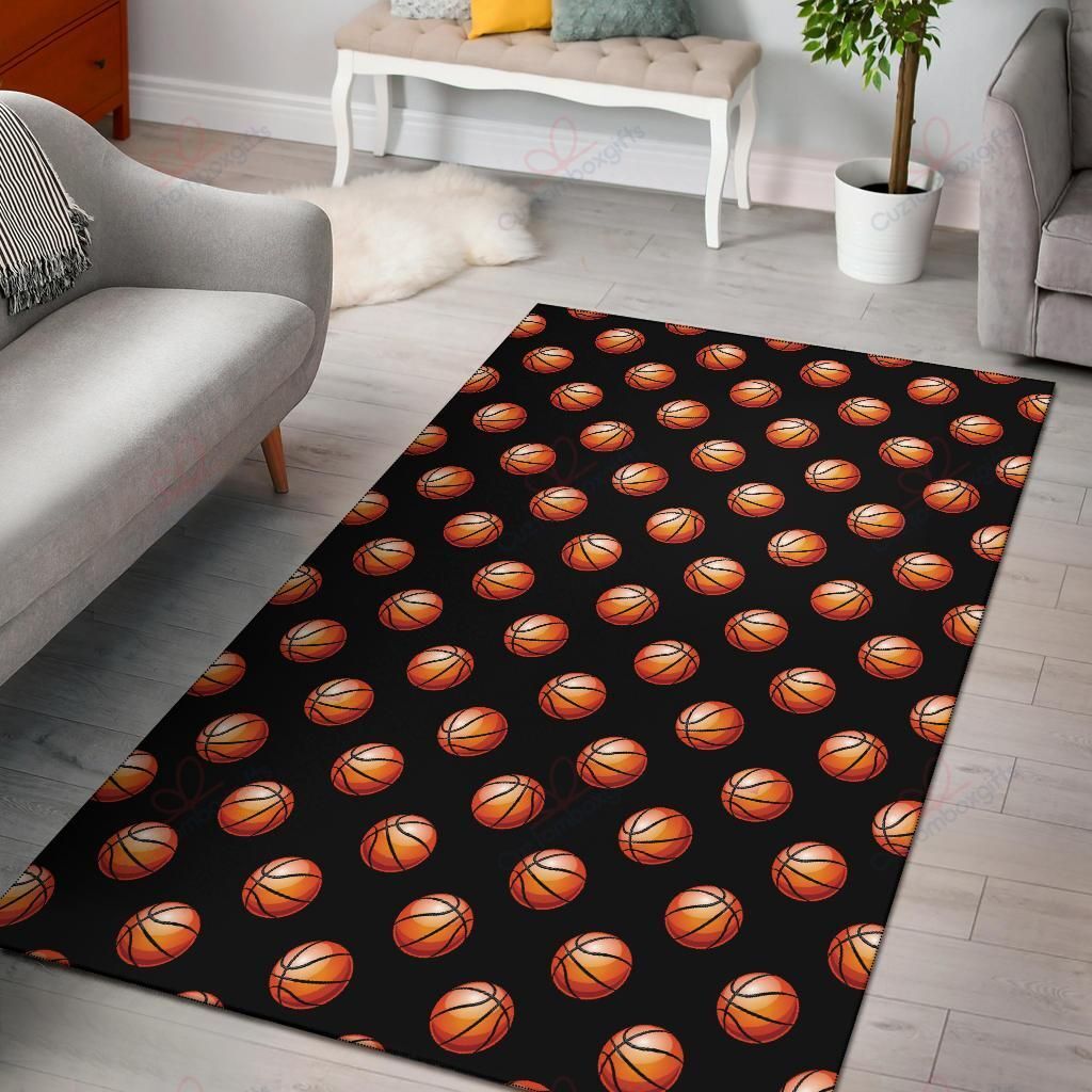 Basketball Pattern 1 Rug Sport Decor Gift Floor Decor Living Room Carpet Rug Area Rug - aa353ddb7fbc Basketball Pattern 1 Rug Sport Decor Gift Floor Decor Living Room Carpet Rug Area Rug - aa353ddb7fbc