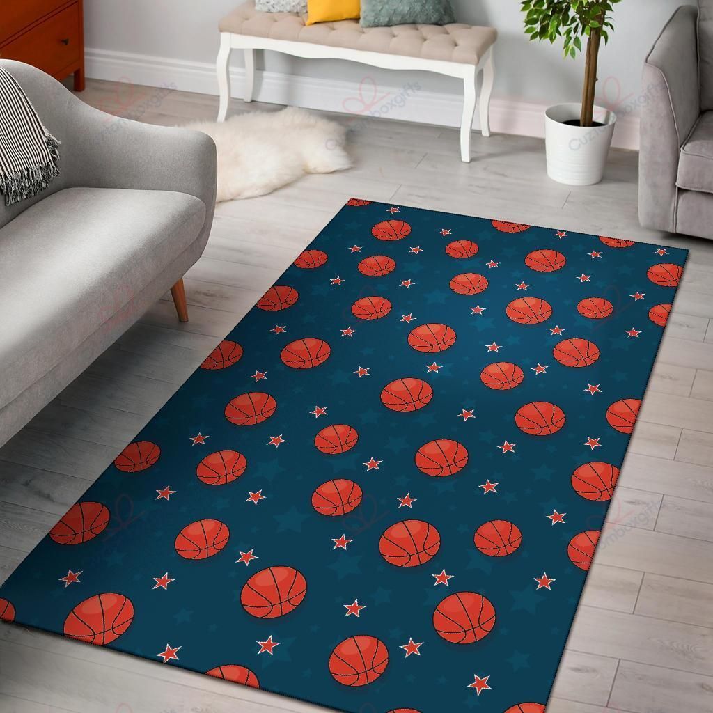 Basketball Pattern 2 Rug Sport Decor Gift Floor Decor Living Room Carpet Rug Area Rug - 56f731004470 Basketball Pattern 2 Rug Sport Decor Gift Floor Decor Living Room Carpet Rug Area Rug - 56f731004470