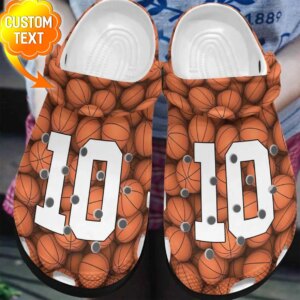 Basketball Personalize Clog Custom Crocs Clog On Sandal Fashion Style Comfortable For Women Men Kid
