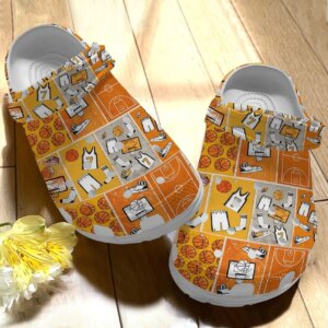 Basketball Personalize Clog Custom Crocs Fashionstyle Comfortable For Women Men Kid Print 3D Whitesole Pattern