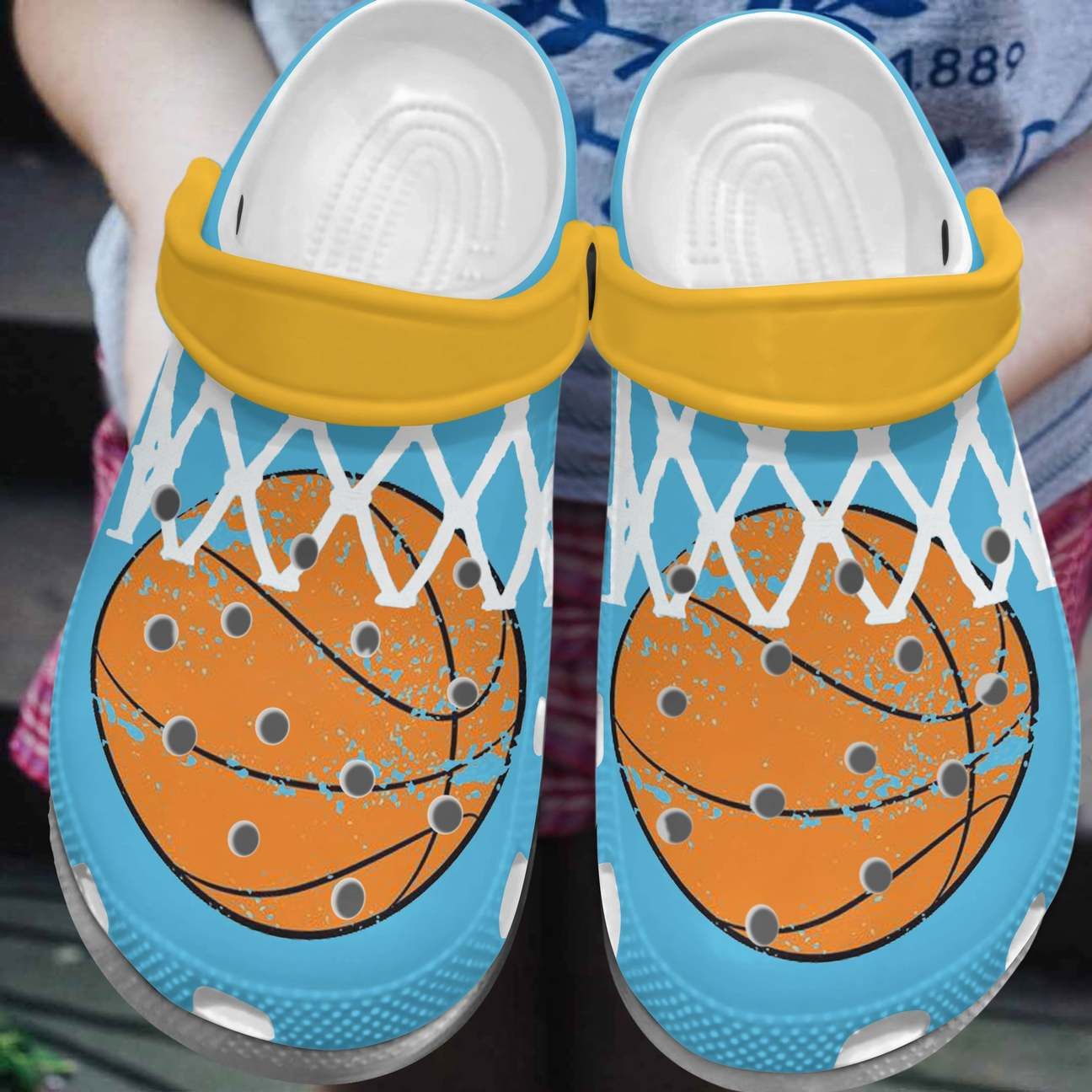 Basketball Personalized Clog Custom Crocs Comfortablefashion Style Comfortable For Women Men Kid Print 3D Net Basketball Personalized Clog Custom Crocs Comfortablefashion Style Comfortable For Women Men Kid Print 3D Net