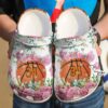 Basketball Personalized Floral Sku 239 Crocs Crocband Clog Comfortable For Mens Womens Classic Clog Water Shoes