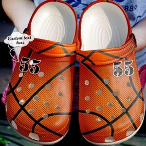 Basketball Personalized Leather Texture Sku 201 Crocs Crocband Clog Comfortable For Mens Womens Classic Clog Water Shoes