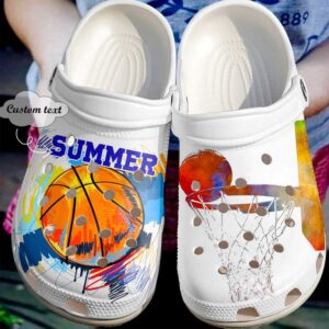 Basketball Personalized Passion Sku 218 Crocs Crocband Clog Comfortable For Mens Womens Classic Clog Water Shoes