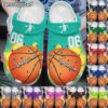 Basketball Personalized Personalize Clog Custom Crocs Fashionstyle Comfortable For Women Men Kid Print 3D Whitesole Colorful