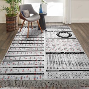 Bass Chords Rug Sport Decor Gift Floor Decor Living Room Carpet Rug Area Rug - 6a548db02c3f