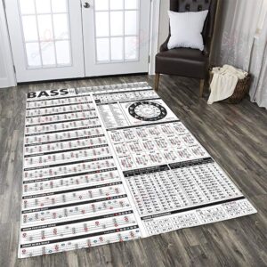 Bass Chords Rug Sport Decor Gift Floor Decor Living Room Carpet Rug Area Rug - cf6afecd3818