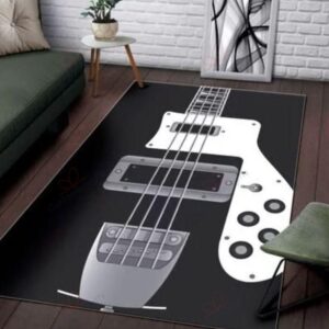 Bass Guitar Rectangle Rug Sport Decor Gift Floor Decor Living Room Carpet Rug Area Rug - 07bbf0252e26