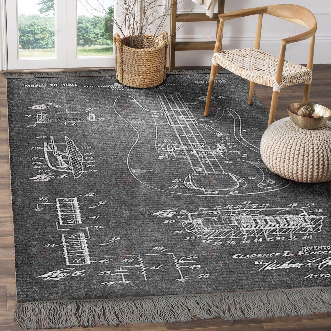 Bass Guitar Structure Rug Sport Decor Gift Floor Decor Living Room Carpet Rug Area Rug - 4c55d89f1f84 Bass Guitar Structure Rug Sport Decor Gift Floor Decor Living Room Carpet Rug Area Rug - 4c55d89f1f84